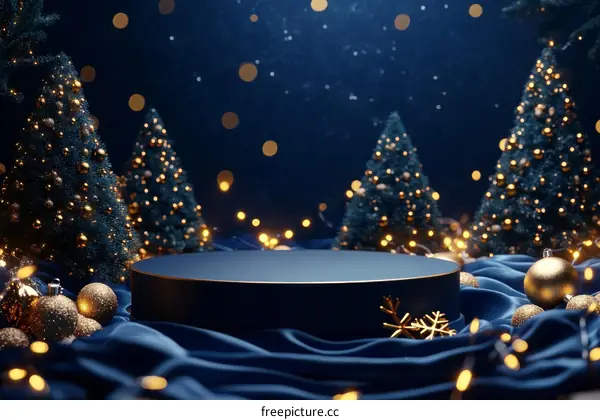 Luxury Christmas Product Display Podium