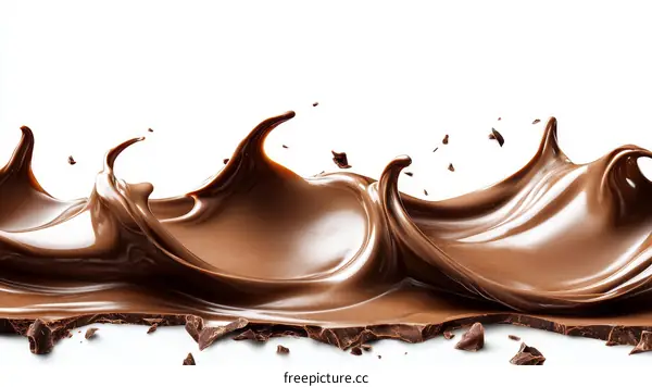 Chocolate Splash Abstract Food Art