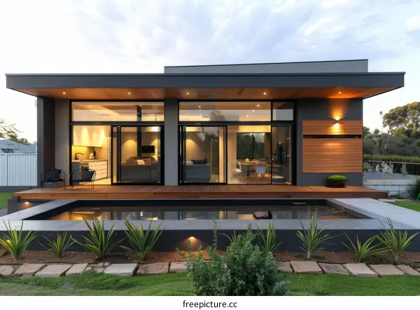 Small Modern House Design With Large Windows