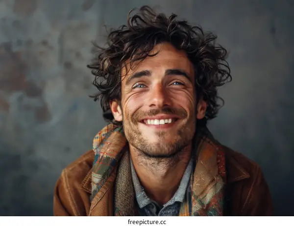 Close-up Portrait of a Smiling Man