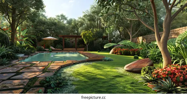Greenery Garden with Pool