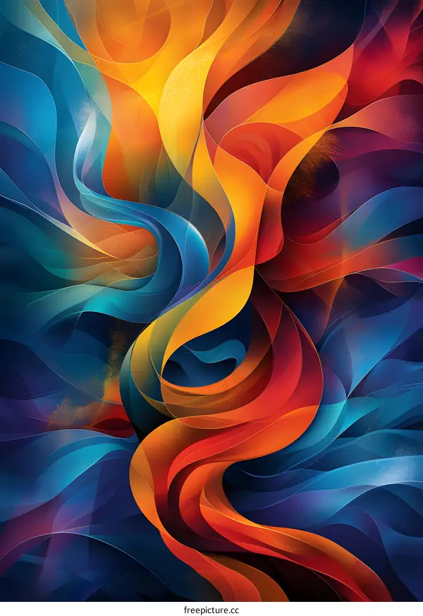 Colorful abstract painting
