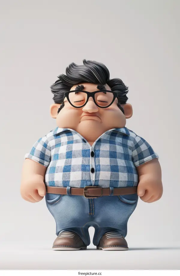 A 3D rendering of a cartoon character