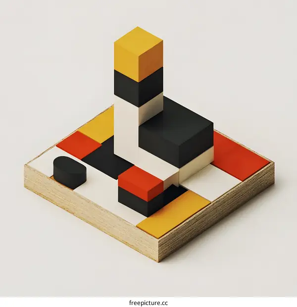 Abstract Geometric Shapes Minimalist Art Design