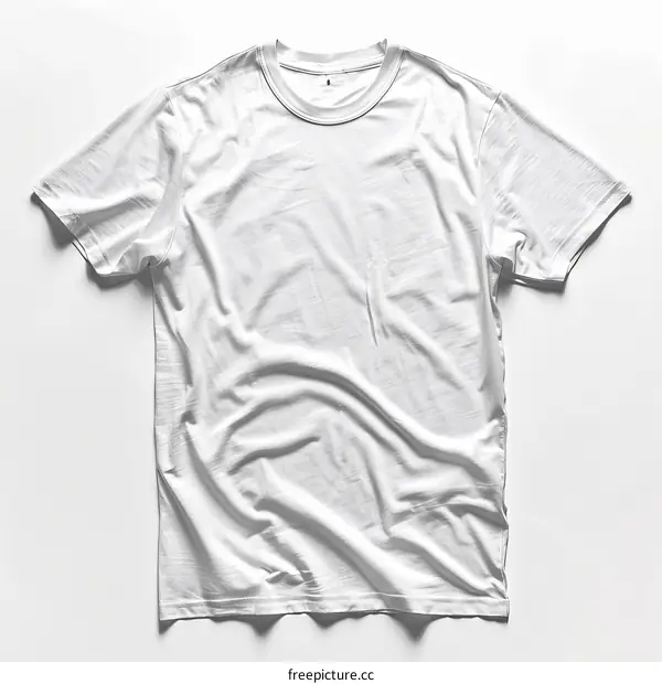White Round Neck Short Sleeve T-Shirt
