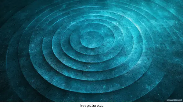 Blue concentric circles background