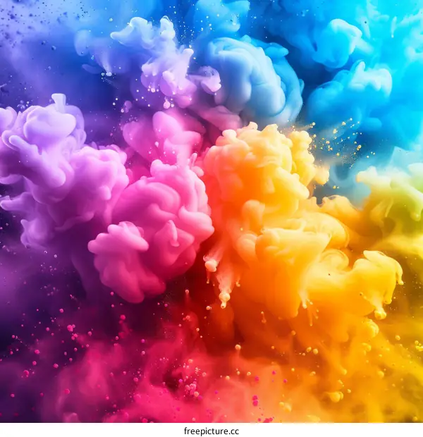 Colorful Smoke Explosion