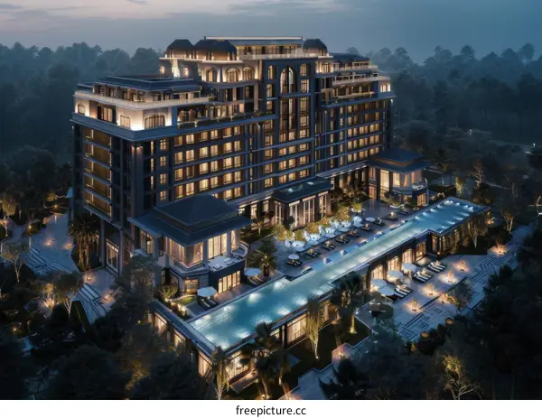 Luxury Resort with Infinity Pool and Forest Views