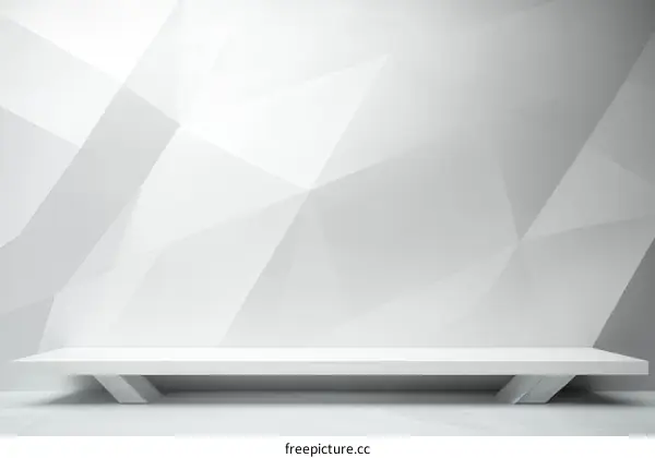 Modern Minimalist Empty Display Bench