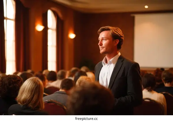 Business Conference Presentation Audience