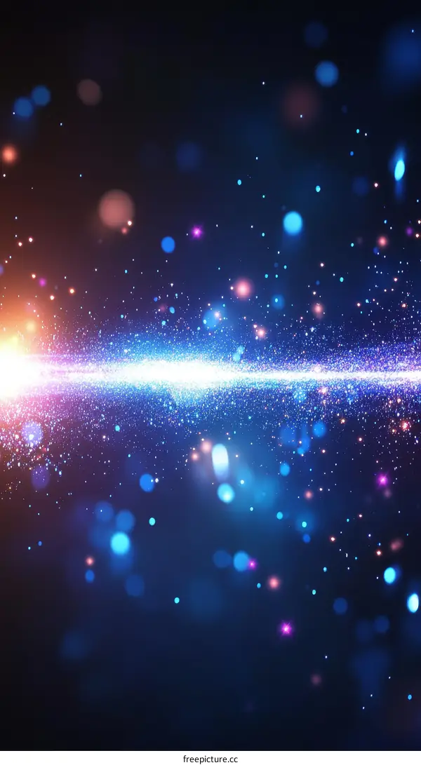 Abstract Light Particles Background Design