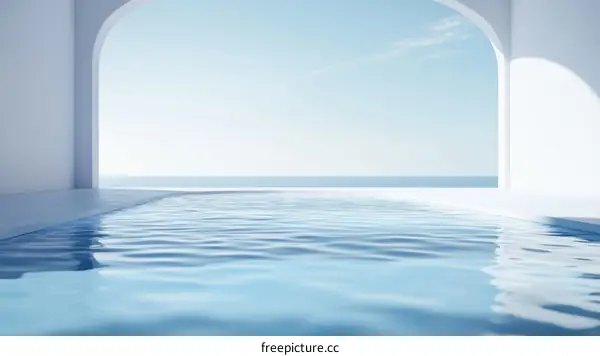 Modern Minimalist Poolside Architecture Design