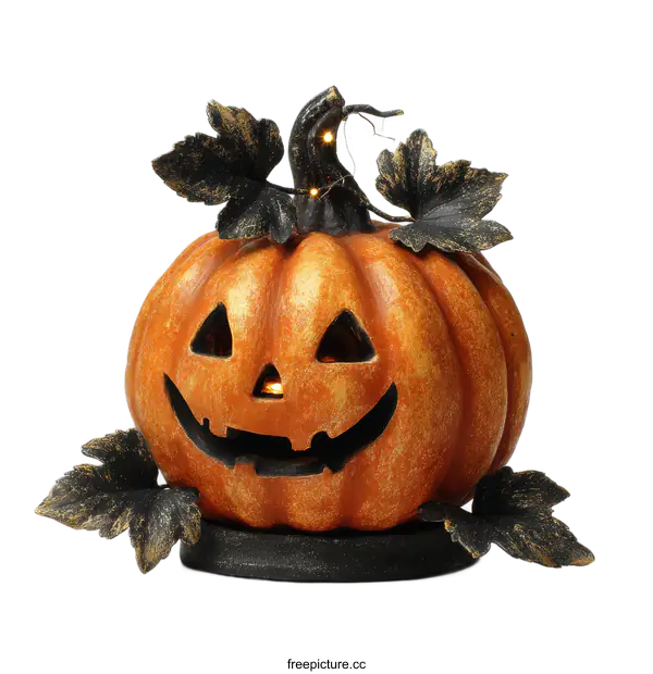 [Transparent Background PNG]Halloween Decorative Pumpkin with Lights