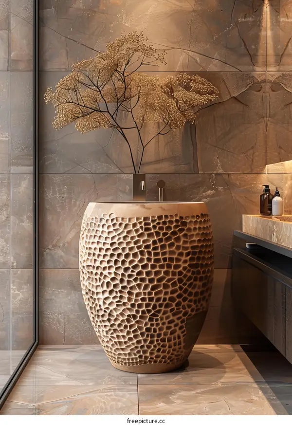 Modern Bathroom Sink with Unique Design