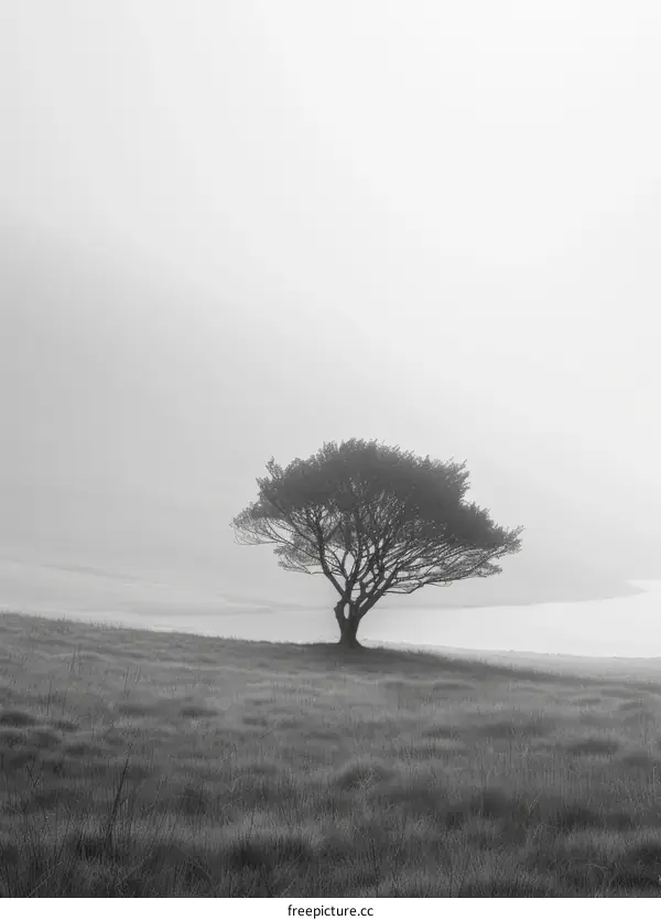 Tree in the mist