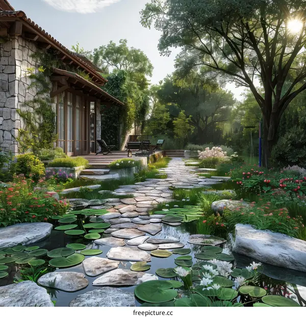 Countryside Villa Garden Walk