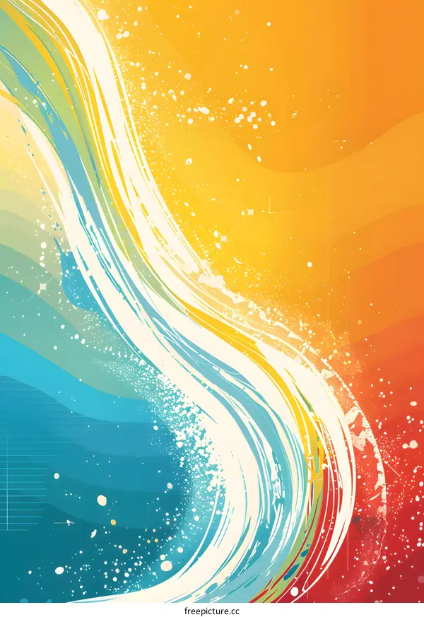Colorful Abstract Wave Design