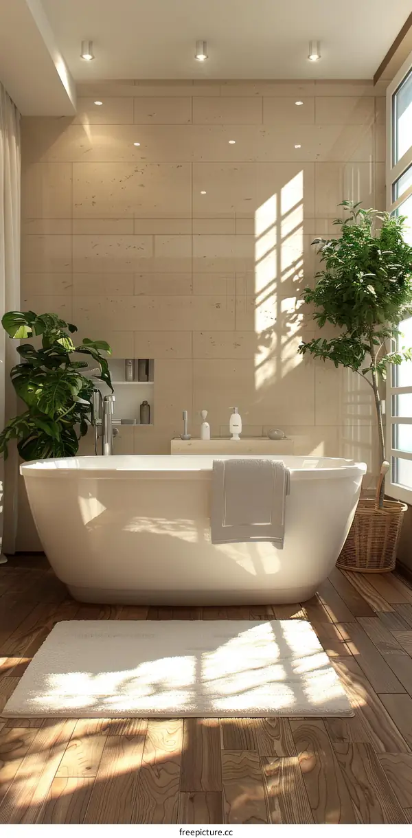 Modern Natural Light Filled Bathroom