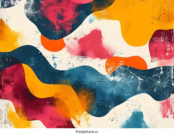 Colorful abstract painting