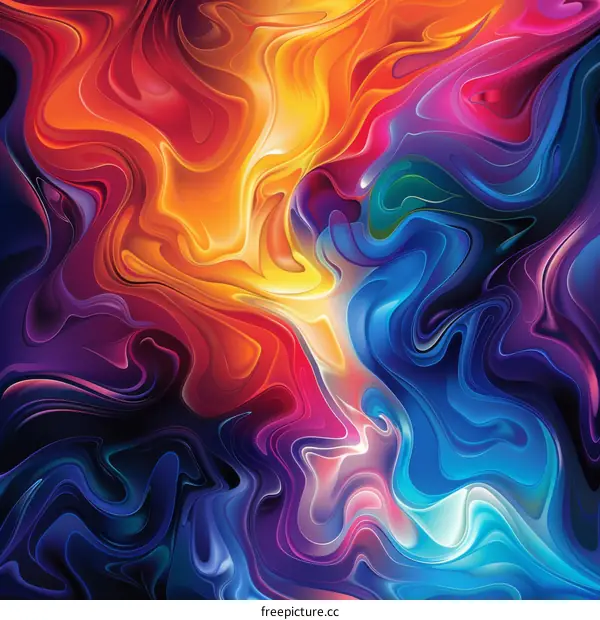 Colorful Liquid Marble Texture Abstract Art Background