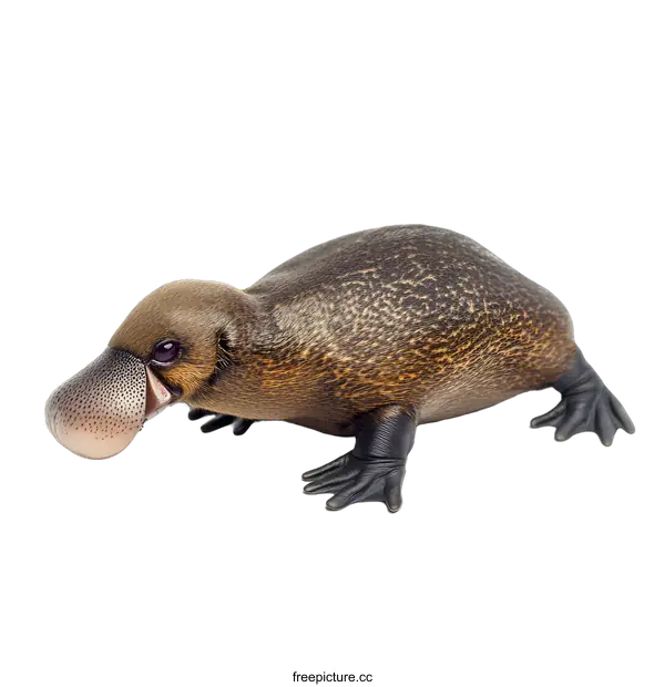 [Transparent Background PNG]Platypus on White Background