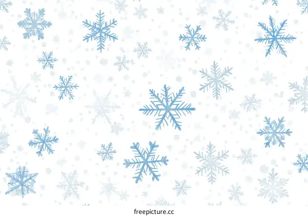 Winter Snowflake Pattern Background Design