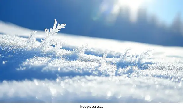 Winter Wonderland Snowflake Detail Close Up