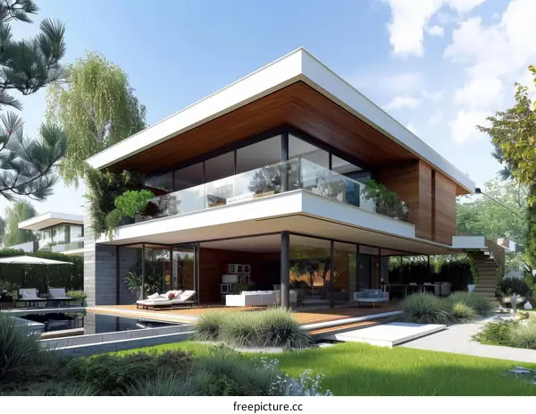 Modern House with Courtyard