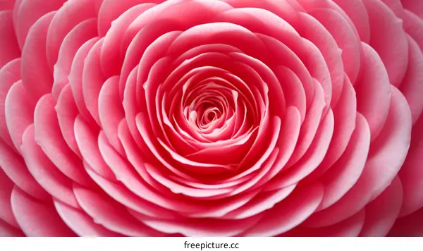 Close-Up of Pink Rose Petals