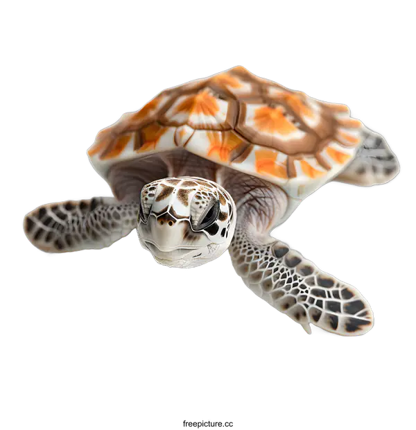 [Transparent Background PNG]A cute baby sea turtle