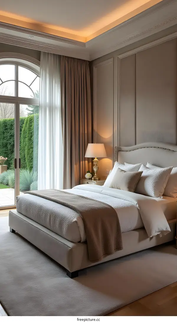 Elegant Bedroom Interior Design with Soft Hues