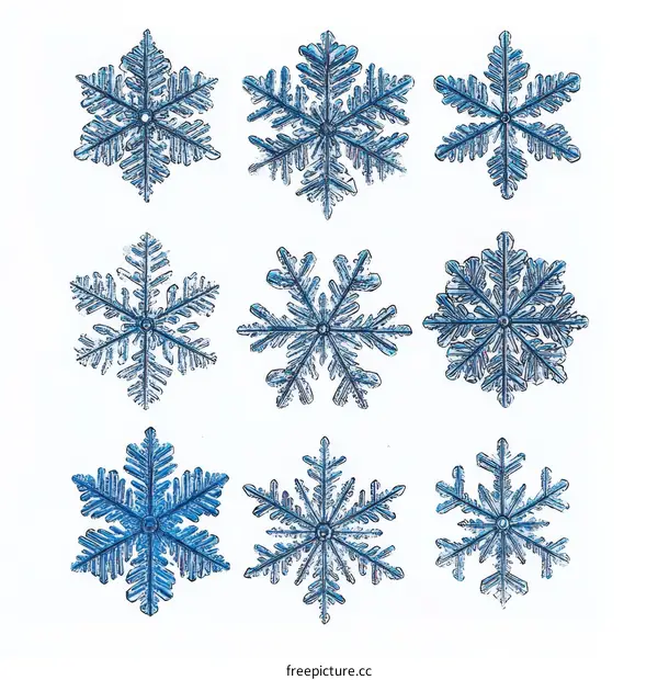Beautiful Snowflake Illustrations
