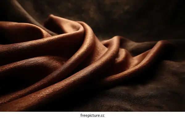 Elegant Brown Fabric Drape Texture