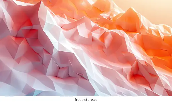 Pink and White Geometric Shapes