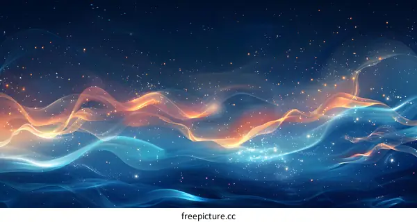 Blue Waves and Orange Flames
