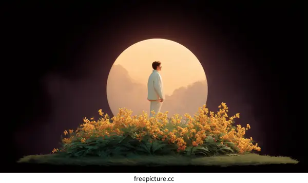 Solitude Under a Full Moon