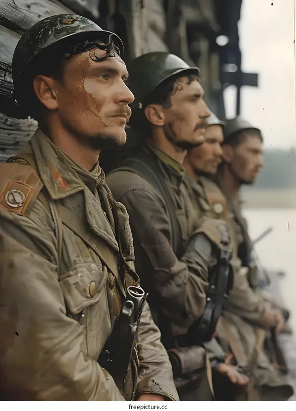 Soviet soldiers during the Battle of Stalingrad, 1942.