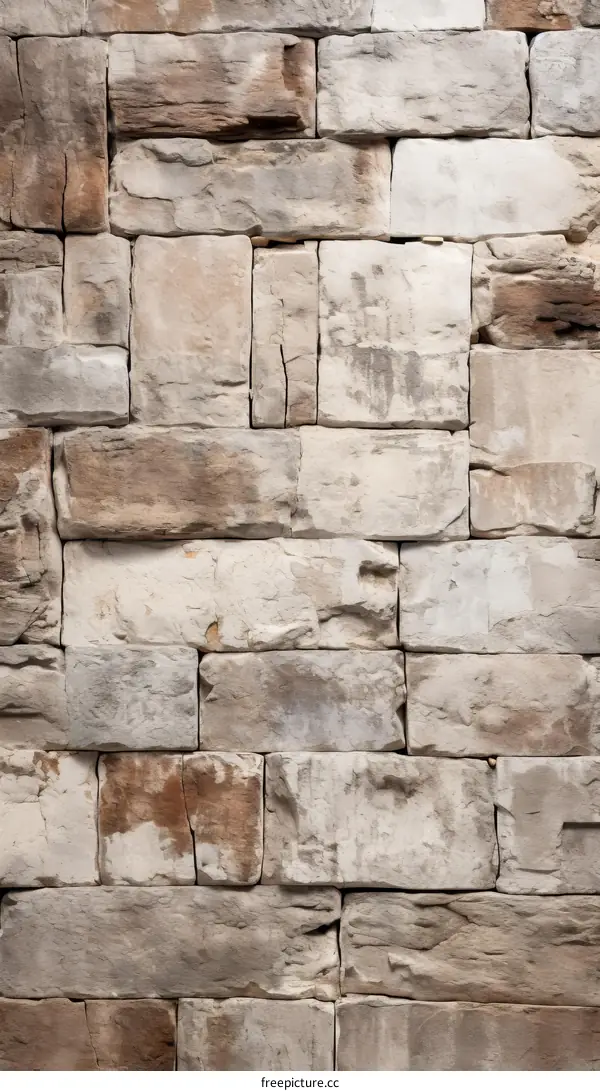 Weathered Limestone Wall Texture: Rough, Distressed, Industrial