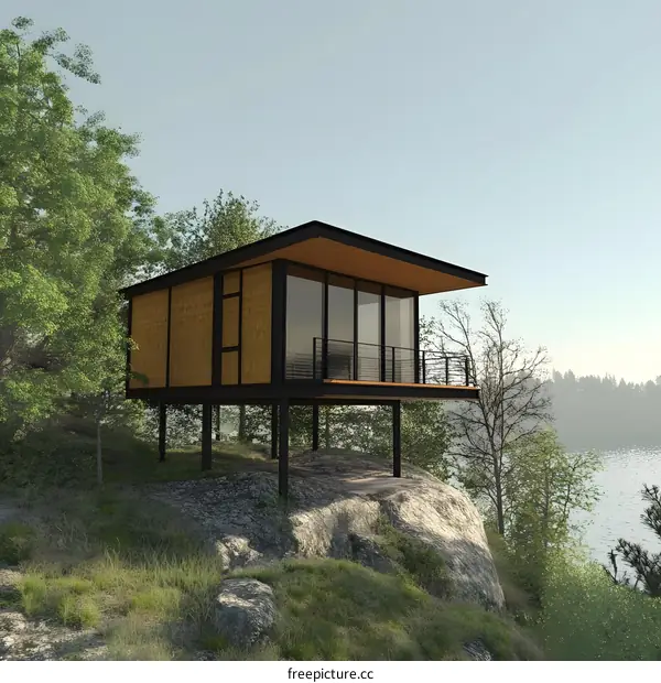 Modern Cabin Design With A View