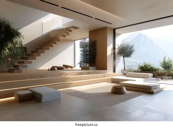 Serene Modern Home with Natural Elements