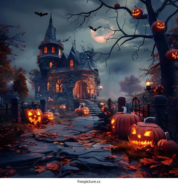 Halloween Pumpkin House