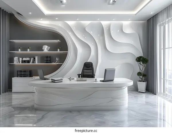 Modern Futuristic Office Interior Design