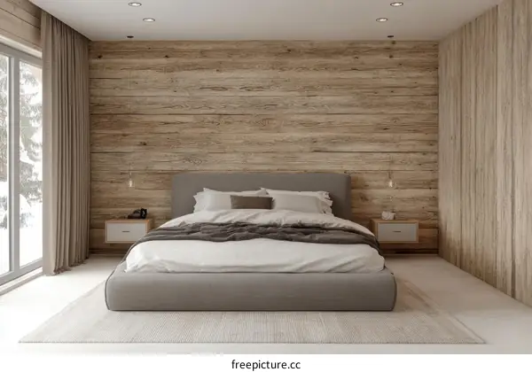 Modern Wooden Bedroom Interior Design
