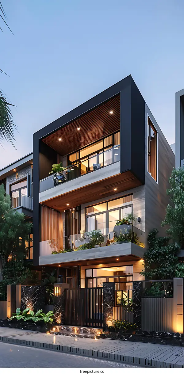 A modern house in Ho Chi Minh City, Vietnam