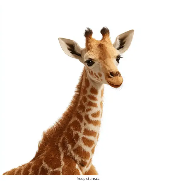 Adorable Baby Giraffe Portrait