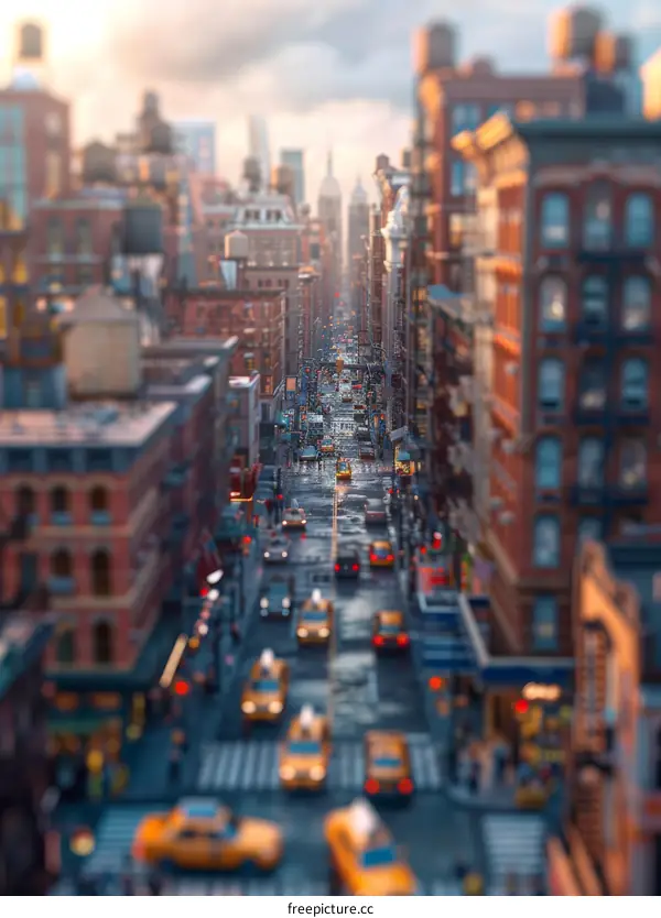New York City Street View Miniature