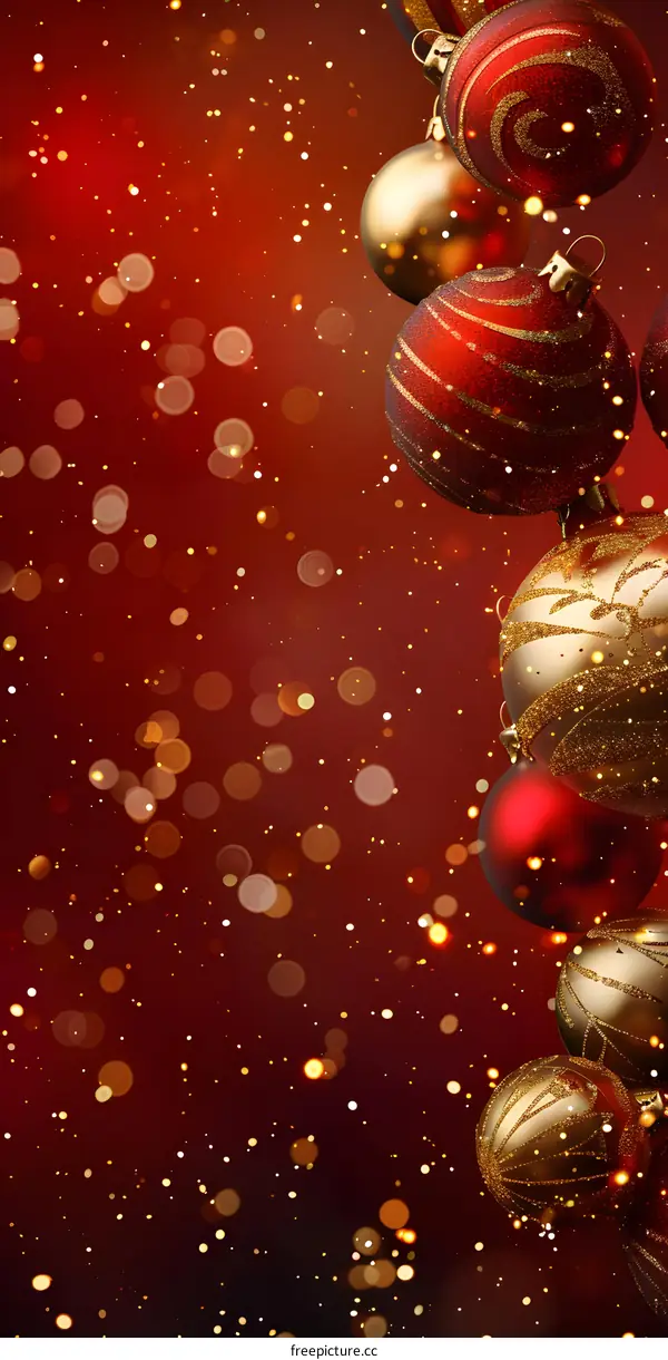 Red Christmas decorations