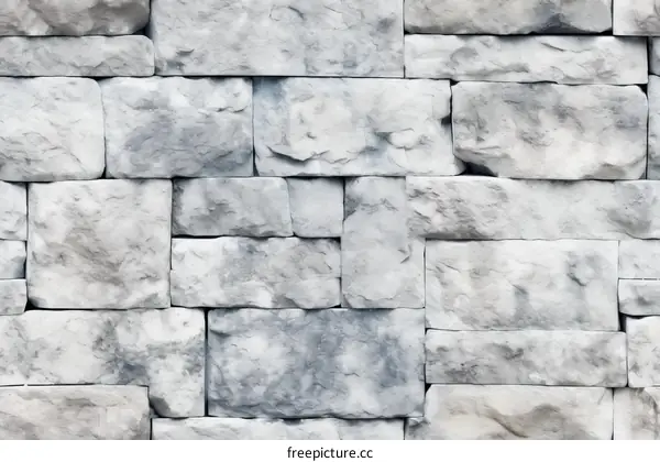 White and gray brick wall texture background