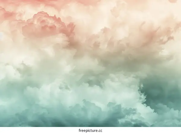 Abstract Cloud Background With Pastel Colors