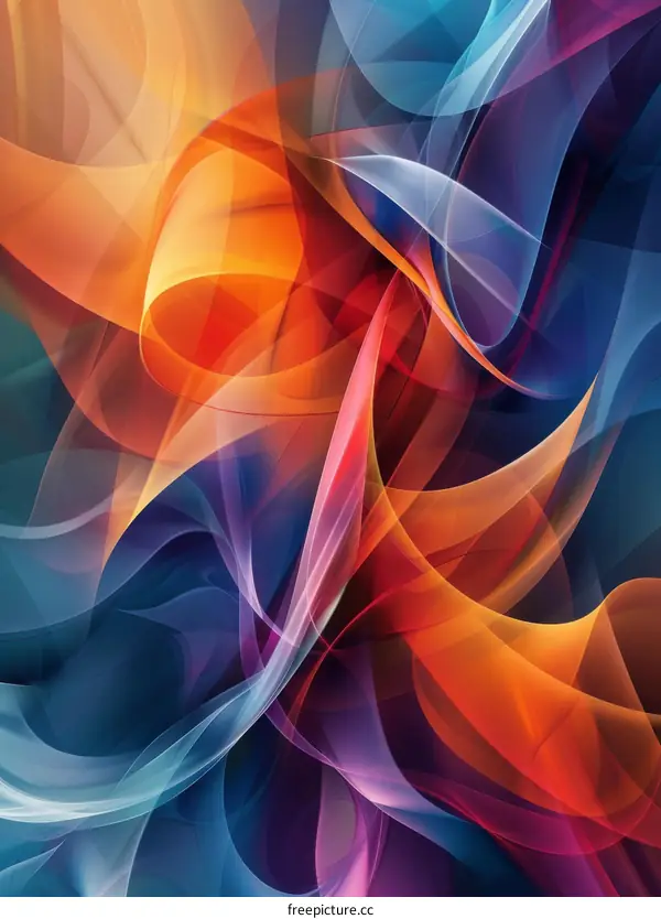 Digital Motion Ribbons: A Fluid Geometric Composition